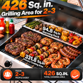 thumbnail image 2 of Syngar 4 Burner Bbq Gas Grill, Propane Gas Grill with Foldable Side Table, 40000 Btu, Stainless Steel, 426 Sq. in. Grilling Area, Bottle Opener, 2 of 8