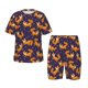 thumbnail image 1 of Fotbe Stars and Fox Cute Pijama Estampada de 2 Piezas para Niños – Ropa de Dormir de Manga Corta Cómoda para Niños y Niñas, Camiseta y Shorts de Algodón-X-Large, 1 of 6