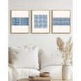 thumbnail image 3 of SHENIFY Abstract Boho Wall Art Blue White Grunge Geometric Wall Decor Minimalist Bohemian Prints for Living Room 11x14in3pcs Neutral Framed, 3 of 7
