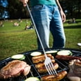 thumbnail image 4 of Ynlkorvg Tableware Extendable Fork 8.7 To 25.4 Inch Long Fork Telescopic Fork Retractable Fork BBQ Dinner Fruit Dessert Extended Fork Sturdy And Stainless Steel Tableware（2pcs）, 4 of 9