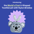 thumbnail image 2 of AutoBrush Sonic Kids U Shaped Electric Toothbrush, Nylon Bristles (Single-Sided, Ages 6-8) Koala, 2 of 6