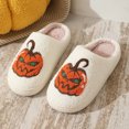 thumbnail image 6 of BERANMEY Halloween Slippers for Women Perfect Soft Plush Comfy Warm Slip-On Cute Womens Slippers Indoor Fluffy House Slippers for Women and Men Non-slip Fuzzy Flat Slides, 6 of 6