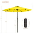 thumbnail image 2 of ACEGOSES 9ft Outdoor Patio Umbrella with Tilt 8 Ribs and Crank, Waterproof Sunshade Canopy for Garden and Yard,Yellow, 2 of 7
