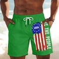 thumbnail image 2 of CONZONE Independence Day Mens Casual Shorts Elastic Waist Drawstring 4Th Of July Shorts For Men Patriotic Usa Flag Graphic Lightweight Loose Fit July 4Th Shorts With Pockets, 2 of 5