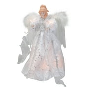 14" Ice Palace Lighted Angel Christmas Tree Topper - Clear Lights