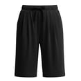 thumbnail image 7 of Women's Bermuda Shorts Running Yoga Shorts with Pockets Casual Outdoor Walking Vacation Beach Above the Knee Pants, 7 of 7