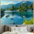 thumbnail image 2 of PRATYUS  Mountain Lake Tapestry Wall Hanging Ocean Tapestry Blue Lake View Sand Beach  ForestLandscape Tapestry Wall Hanging for Bedroom Aesthetic Living Room Dorm Decor, 2 of 6