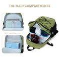 thumbnail image 4 of Backpack for Men and Women, Water Resistant College Bookbag, Lightweight School Travel Carry On Back Pack, green, 4 of 8