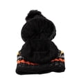 thumbnail image 5 of WITHMOONS Women Knit Pom Beanie Scarf Winter Fleece Lined Hat XZX0072 (Black), 5 of 5