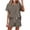 Brown, variant on Lindreshi 2 Piece Outfits for Women Summer Fashion Women Casual Solid Short Sleeve Button Tops Nightwear Shorts Sleepwear Sets