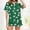 Green, variant on ClodeEU Women's St. Patrick's Day Print Silk Satin Pajamas Set,Short Sleeve Button Sleepwear Loungewear 2 Piece White 01,Womens Plus L