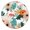 Pioneer Flower Floral-2, variant on Pioneer Flower Floral Print Pattern Round Fitted Tablecloth with Elastic Edge,Dining Table Cover Waterproof,Outdoor Round Tablecloth for Camping,Dining,Indoor and Outdoor