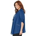 thumbnail image 4 of Catherines Women's Plus Size Cloud Knit French Terry Drape Front Cardigan, 4 of 6