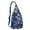 Blue-4, variant on Mushroom Sling Backpack – Fairycore Cottagecore Crossbody Bag with Vintage Fungi Print, Psychedelic Boho Daypack for Witchy Aesthetic, Hiking, and Everyday Magic