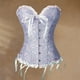 thumbnail image 1 of Mujeres Corset Encaje Deshuesado Overbust Gothic cinturo para Navidad y fiestas - Baoblaze Corsé con ribete de encaje floral, 1 of 8