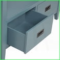 thumbnail image 4 of 36'' Retro Pine Wood Coffee Table with 4 Drawers & Shelf - Space-Saving, Easy Assembly for Living Room, 4 of 13