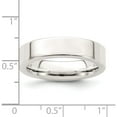 thumbnail image 3 of Sterling Silver Ss 5mm Comfort Fit Flat Size 12.5 Band Made In United States qcfb050-12.5, 3 of 5