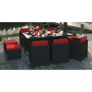 Modway Reversal Outdoor Patio 11 Piece Dining Set, Multiple Colors