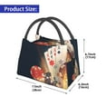 thumbnail image 3 of Vsdgher Poker Chips Print Insulated Reusable Bags with Sturdy Zipper and Handles, Foldable Totes for Hot or Cold Food Bring or Delivery, 3 of 8