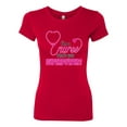 thumbnail image 2 of Wild Bobby, Funny Nurse Whats Your Superpower Nurse Week, Inspirational/Christian, Women Slim Fit Junior Tee, Red, Large, 2 of 4