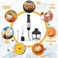 Immersion Blender, LINKChef 20Speed 7in1 Hand Blender with Storage