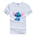 thumbnail image 1 of Disney-camisetas con estampado de Lilo & Stitch para mujer, blusa blanca Kawaii, blusas holgadas de manga corta, 1 of 4