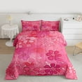 thumbnail image 3 of Feelyou Watercolor Flower Women Bedding Comforter Set, Pink Cherry Blossoms Twin Comforter Sets, Artwork Style Reversible Bedding Set, Luxury Bedroom Decor, 2-Piece, 3 of 9