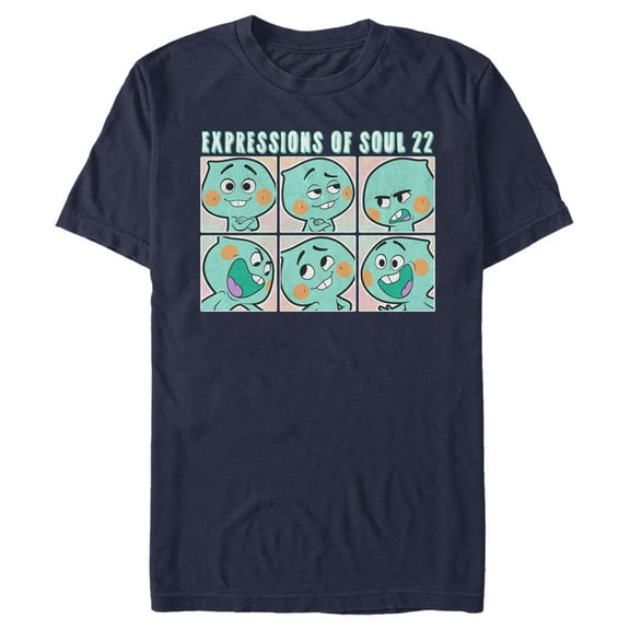 Men's Soul Expressions of 22 Graphic Tee Navy Blue Medium