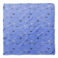 thumbnail image 4 of Bimba Blue Moustache Face Pure Silk Printed Head Bandanas Summer Neck Wrap Scarf 40 x 80 Inches, 4 of 6