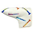 thumbnail image 3 of Mazo de Golf, cubierta para cabeza de Putter, protección para Putter de Golf, Protector portátil para entrenamiento de Golf, funda para cabeza de palo Tira Recta Blanca, 3 of 8