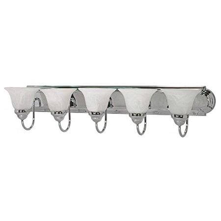 Nuvo 60/319 Vanité Cinq Lumières, Chromé