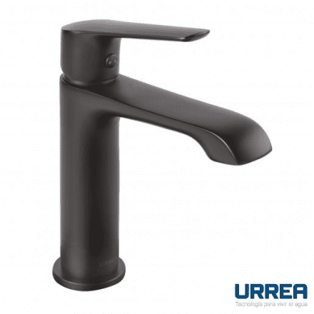 MONOMANDO LAVABO CORTO NEGRO 100CL.2 URREA URREA 100CL.2