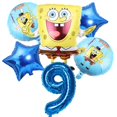 thumbnail image 3 of Juego de 6 globos de Bob Esponja y Patricio, globos de helio para fiesta de cumpleaños, suministros para fiesta de baby shower para niño y niña, 3 of 5