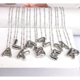 thumbnail image 4 of Bubble Letter Necklace For Women,Dainty Balloon Initial Necklaces 18k Gold Plated Chain Pendant Alphabet Necklaces For Girlfriend Charm Simple Gift Jewelry, 4 of 13