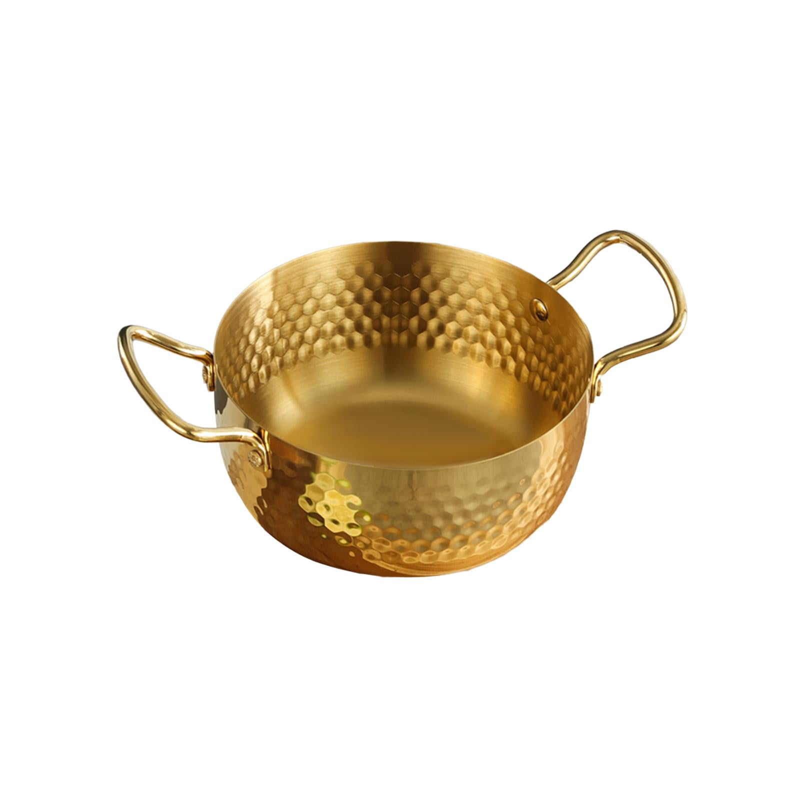 Korean Ramen Pot Korean Noodle Pot Portable Nonstick Stainless Steel Stockpot Instant Noodle Pots for Pasta Soup Home Outdoor 22cm