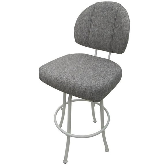 Swivel Counter 26" Bar Stool - M-75 Metal White Frame