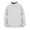Light Gray, variant on GobdXE Solid Girls Neck Long Sleeve Sweatshirt Kids Front Kangaroo Pocket Loose Casual Pullover Fashion Daily Top