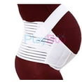 thumbnail image 4 of Maternity Support Belt Pregnancy Belly Back Brace Band- Breathable- Adjustable- Comfortable (White), 4 of 7