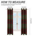 thumbnail image 2 of Red Colored Diamond Grid Blackout Curtains Window Drapes Room Darkening Thermal Insulated Grommets Blackout Curtains, for Living, Dining, Bedroom,2 Panels, 2 of 6