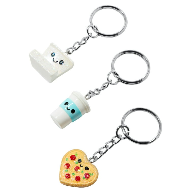 Claire's Best Friends Pizza Slice Keychain for Kids, Cute and