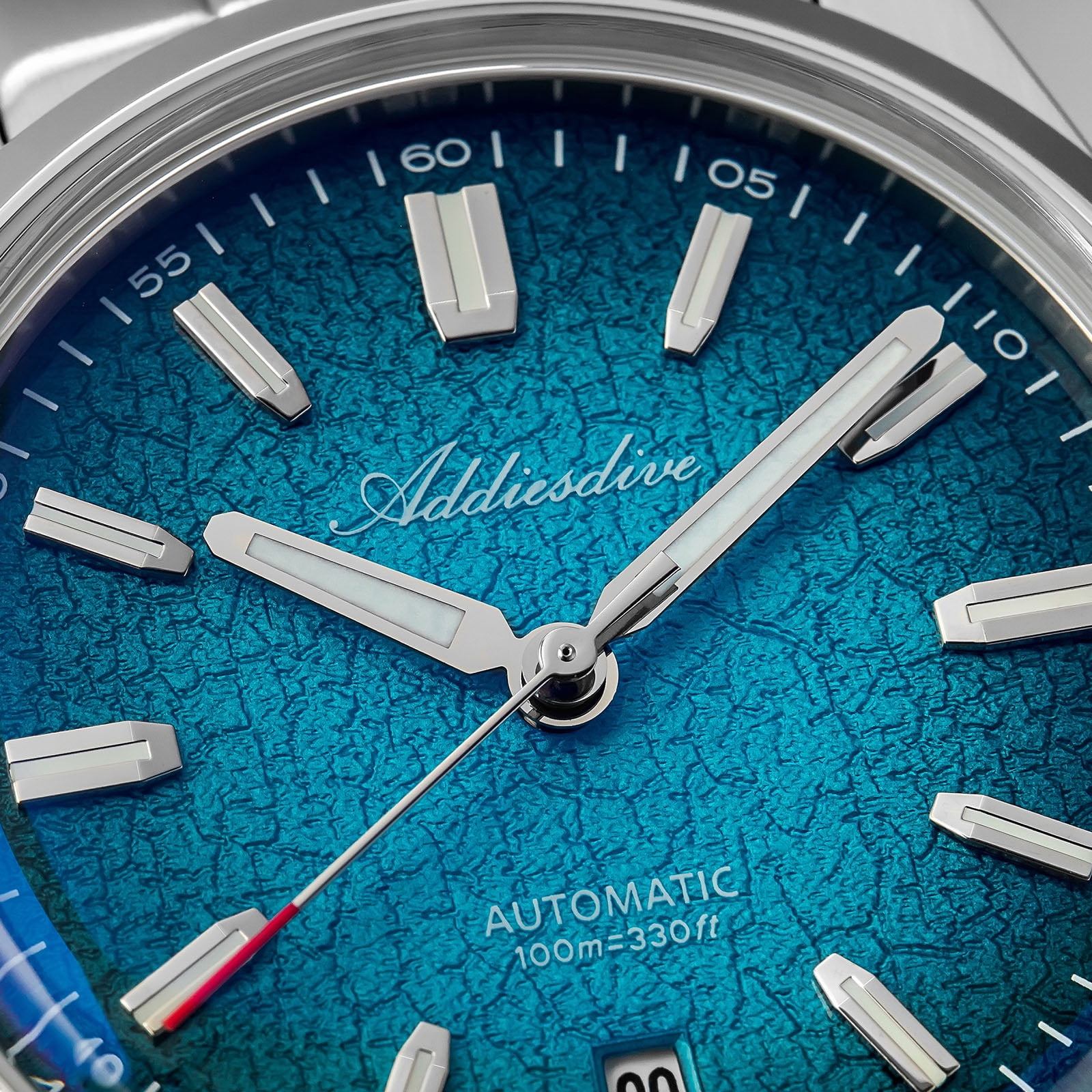 ADDIESDIVE Automatic Watches for Men Diver 100m, 316l Stainless Steel, Japanese Movement, BGW9 Luminous, Blue