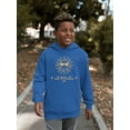 thumbnail image 2 of Le Soleil Radiance - Vintage Sun Emoji Graphic Youth's Hoodie, 2 of 4