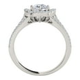 thumbnail image 4 of Aonejewelry 1 Ct. Ttw Glitzy Halo Diamond Engagement Wedding Ring In 14k Solid White Gold, 4 of 4