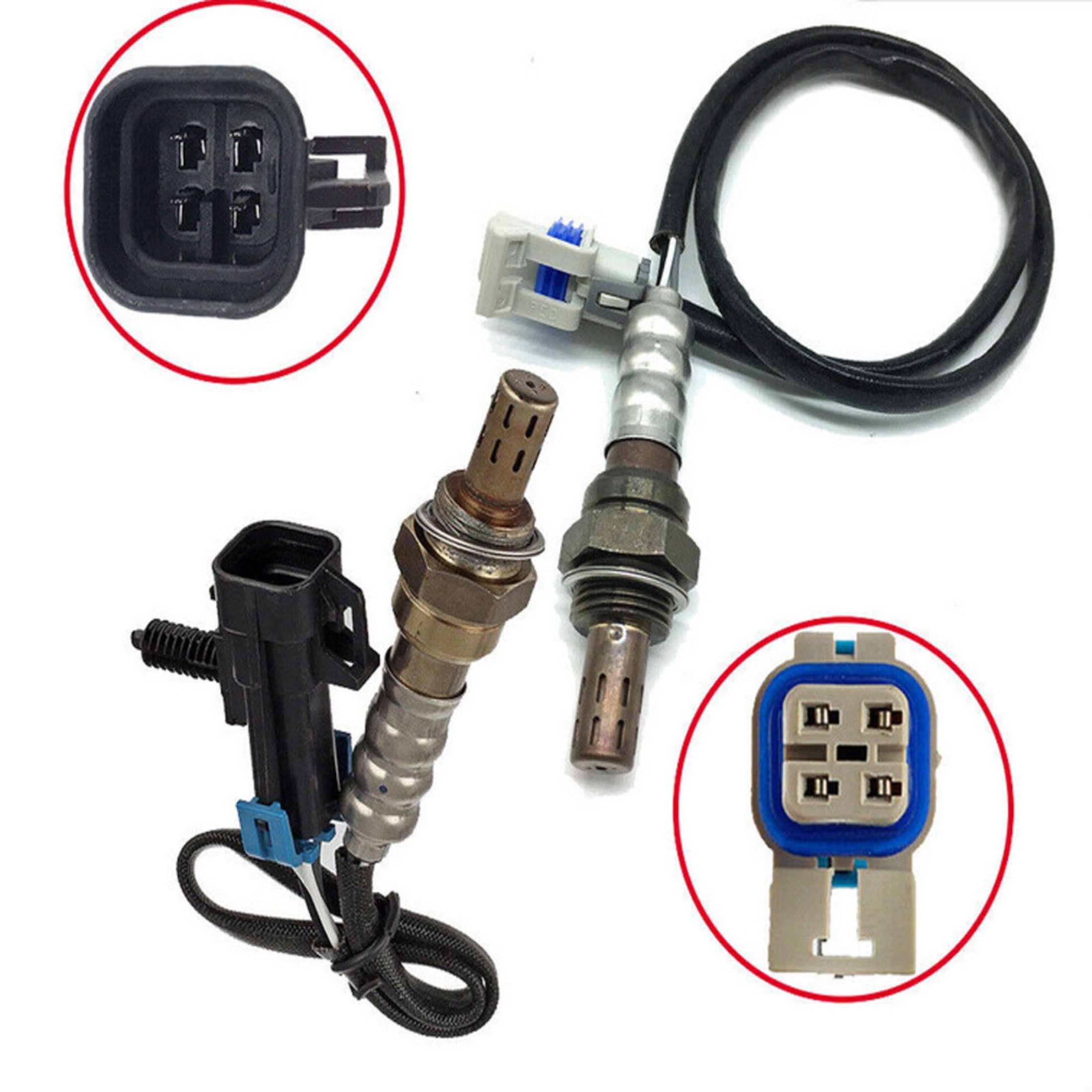 2Pcs Upstream + Downstream Oxygen Sensor For 2004-2008 Chevy Impala/Buick Lucerne 234-4646, 234-4647, 234-4651