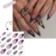 thumbnail image 1 of Fiudx Ofertas flash del día solo en línea Post-mortems of moradas in diseño de uñas en polvo, parches para uñas en forma de uñas adhesivas, 12 tamaños, 1 of 7