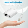 Lightning to Adapter, 2 in 1 Lightning to RJ45 LAN Network and Charging Port,Plug and