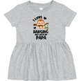 thumbnail image 3 of Inktastic Monkey I Love Hanging out with My Papa Girls Baby Dress, 3 of 5