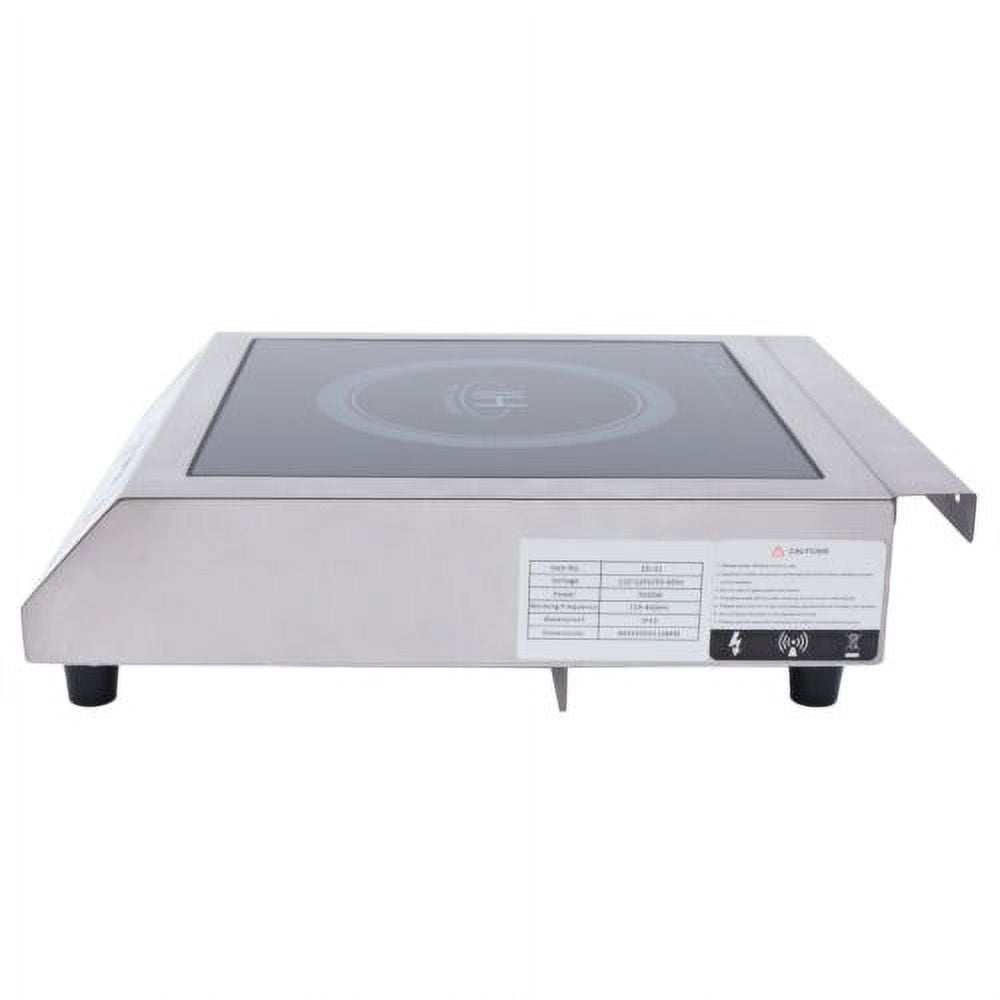 1800W Commercial Countertop Burners Induction Cooktop Hot Plate Stainless Steel