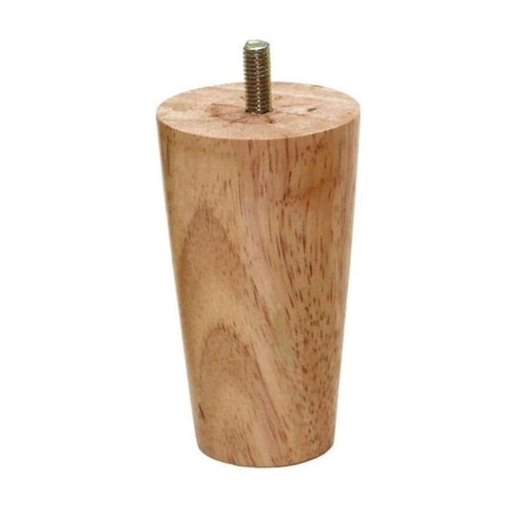 Round Solid Wood Table Leg, Replacement Sofa Couch Chair Furniture Leg, Loveseat Coffee Table Cabinet Furniture Wood Leg, 1 Pcs, 3.93x2.16"