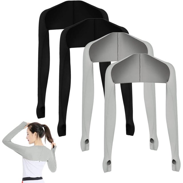 HUGFEGWE 4 Pcs Châle Rafraîchissant pour Femmes Manches de Bras Protection Solaire Châle pour Couvrir les Bras pour Femmes CJB91-79241